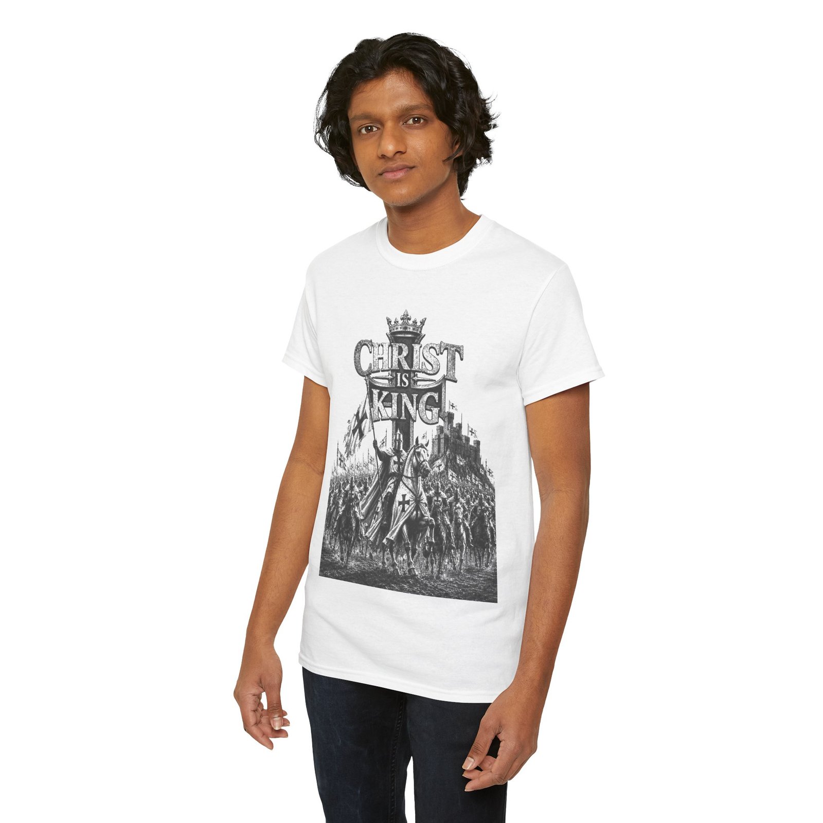 Christ Is King T-Shirt — Vintage Christian Faith Tee - Image 11