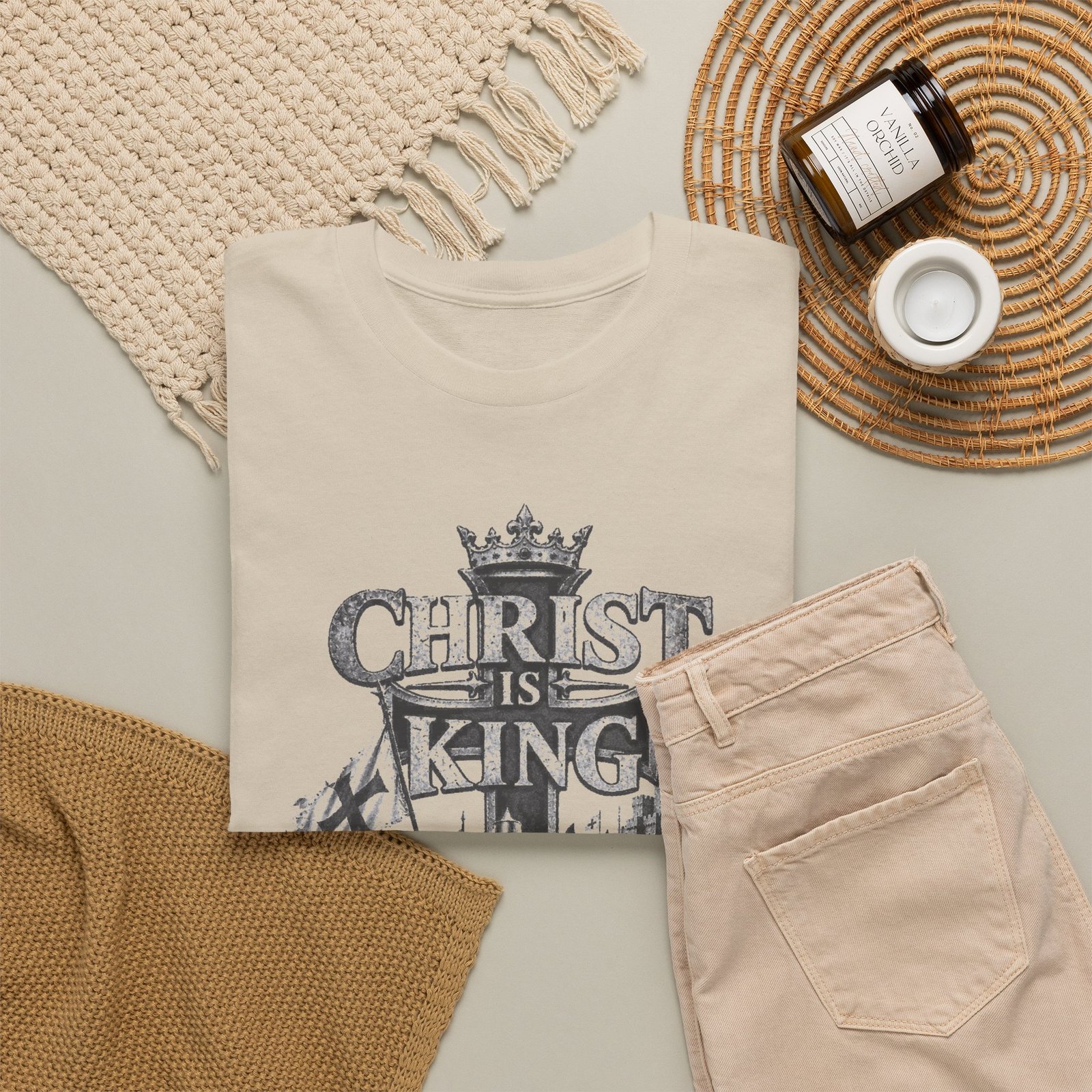 Christ Is King T-Shirt — Vintage Christian Faith Tee - Image 22