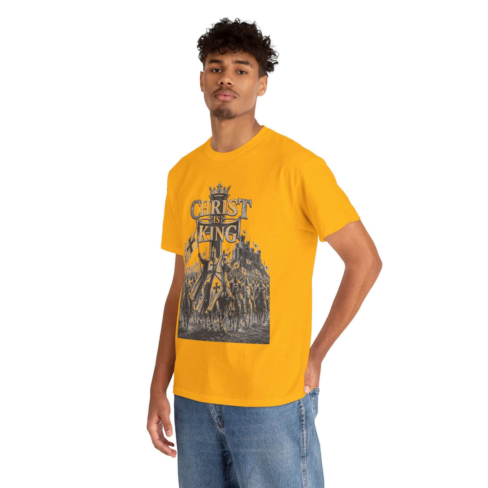 Christ Is King T-Shirt — Vintage Christian Faith Tee - Image 79