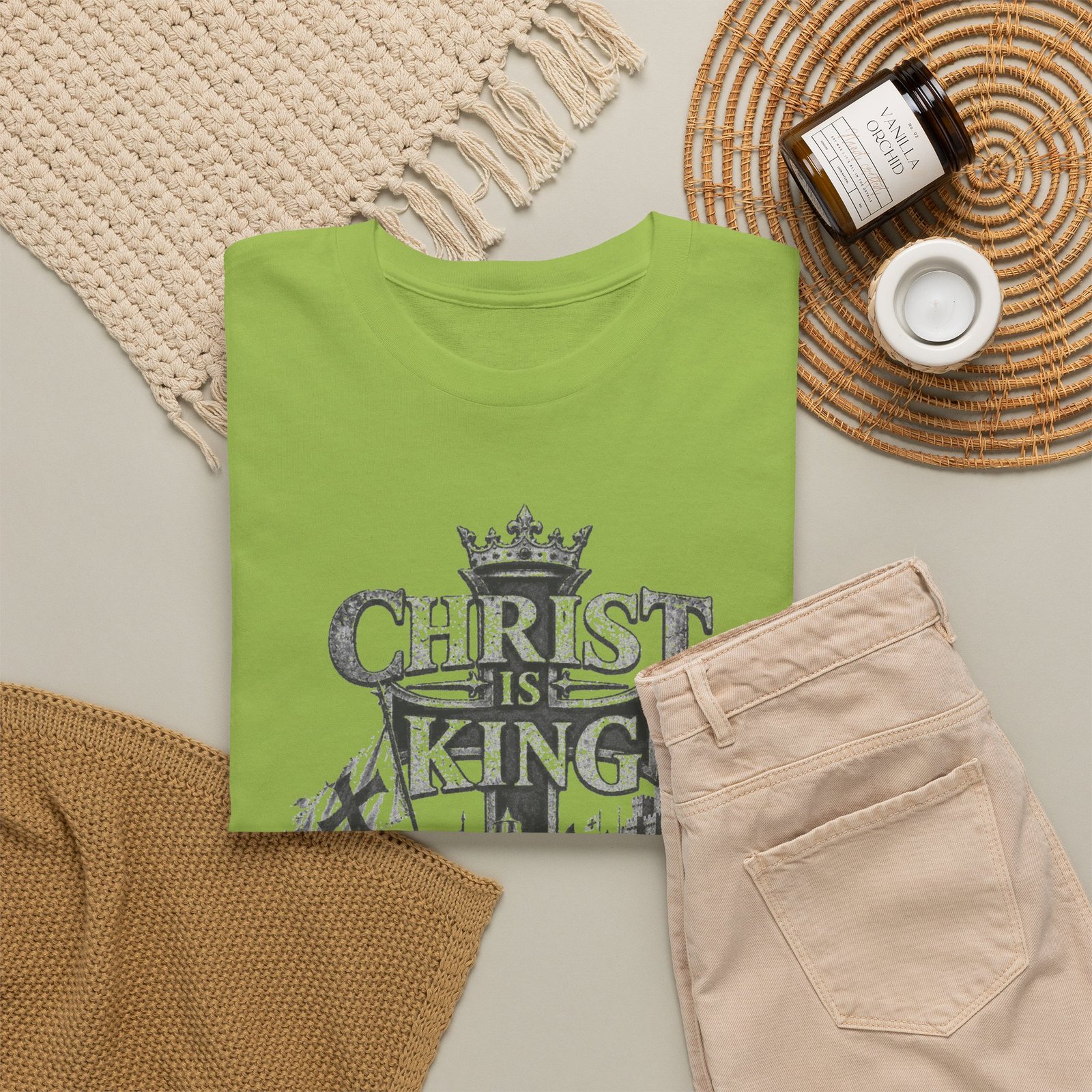 Christ Is King T-Shirt — Vintage Christian Faith Tee - Image 90