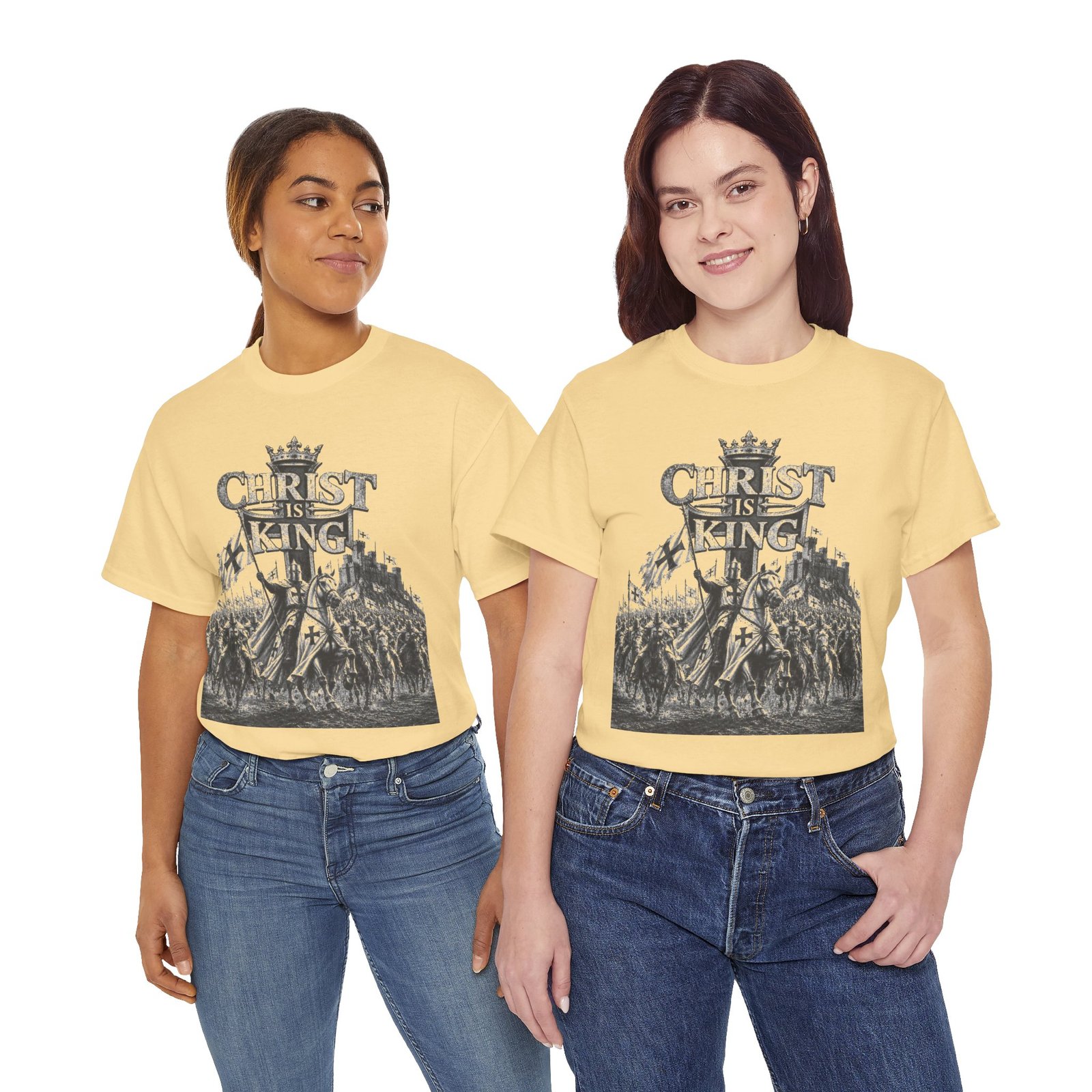 Christ Is King T-Shirt — Vintage Christian Faith Tee - Image 50
