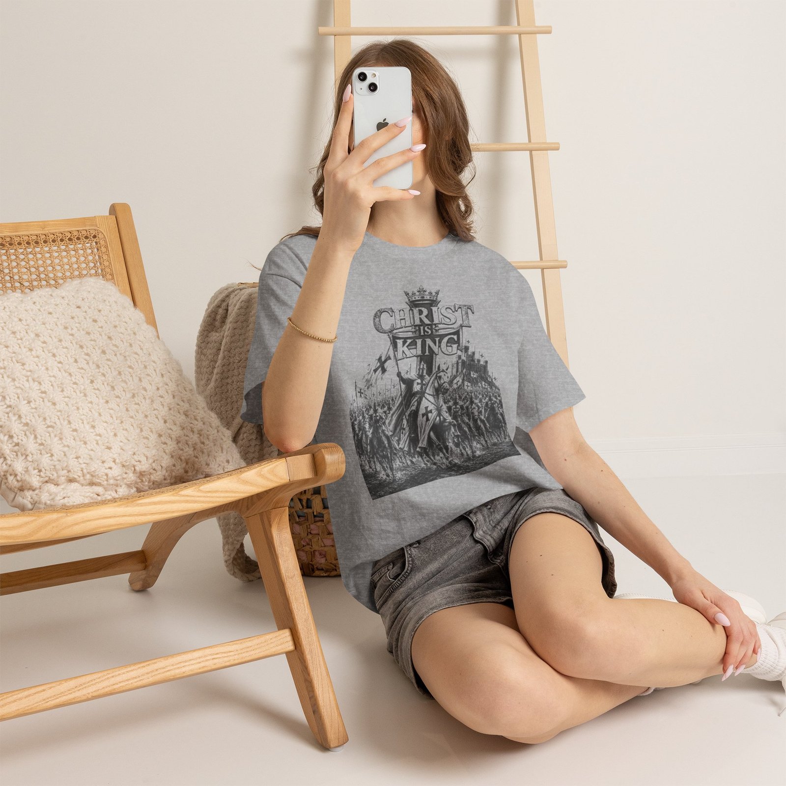Christ Is King T-Shirt — Vintage Christian Faith Tee - Image 57