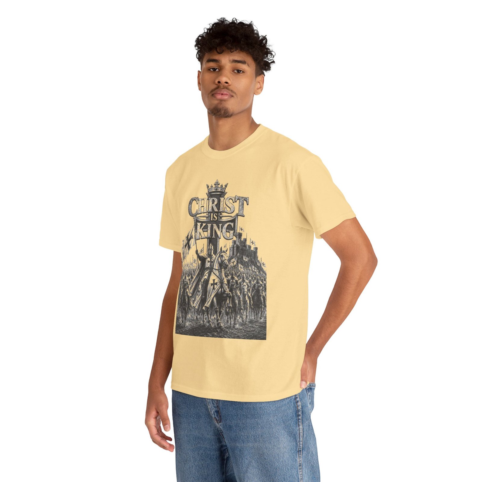 Christ Is King T-Shirt — Vintage Christian Faith Tee - Image 45