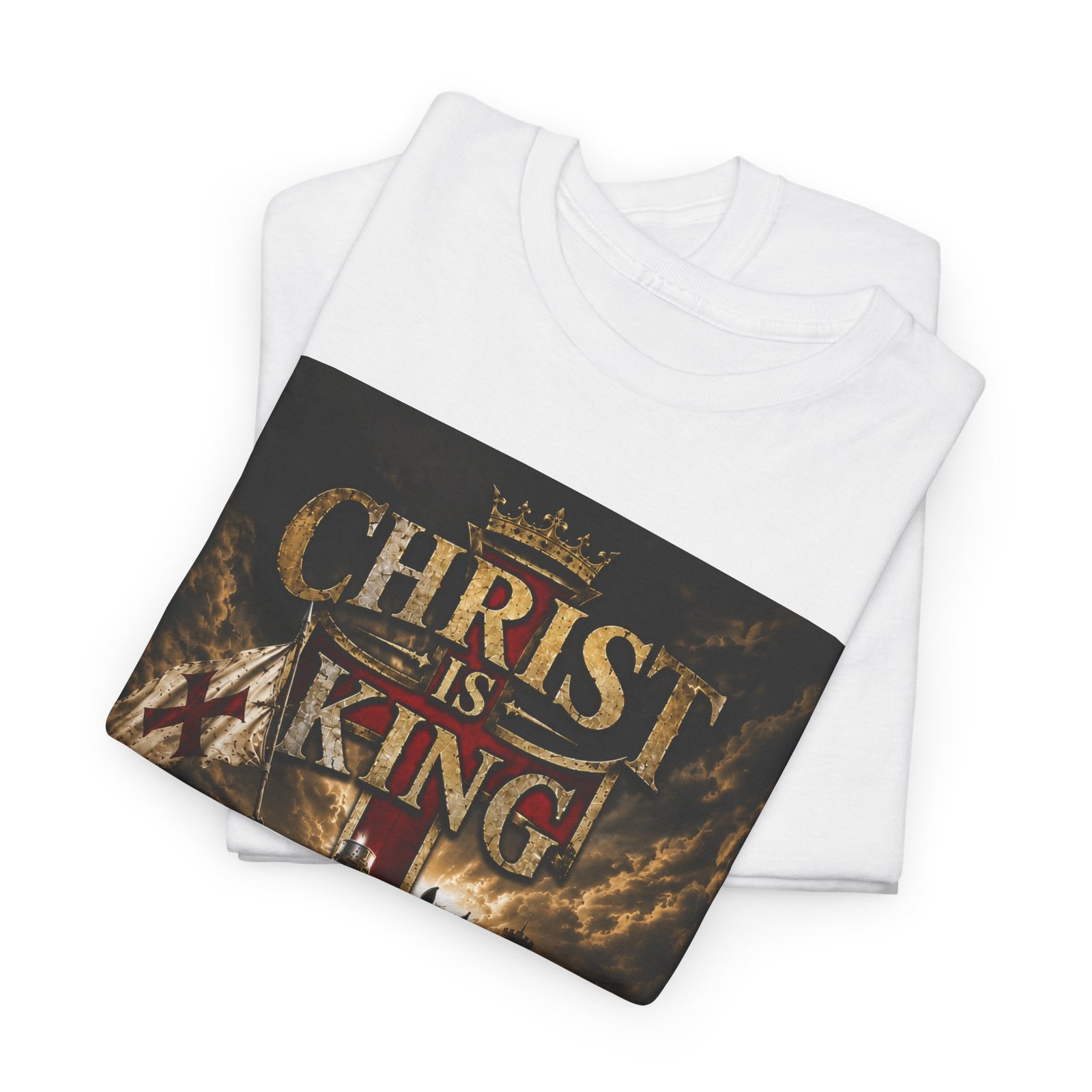 Christ Is King T‑Shirt — Christian Faith Battle Graphic Tee - Image 19