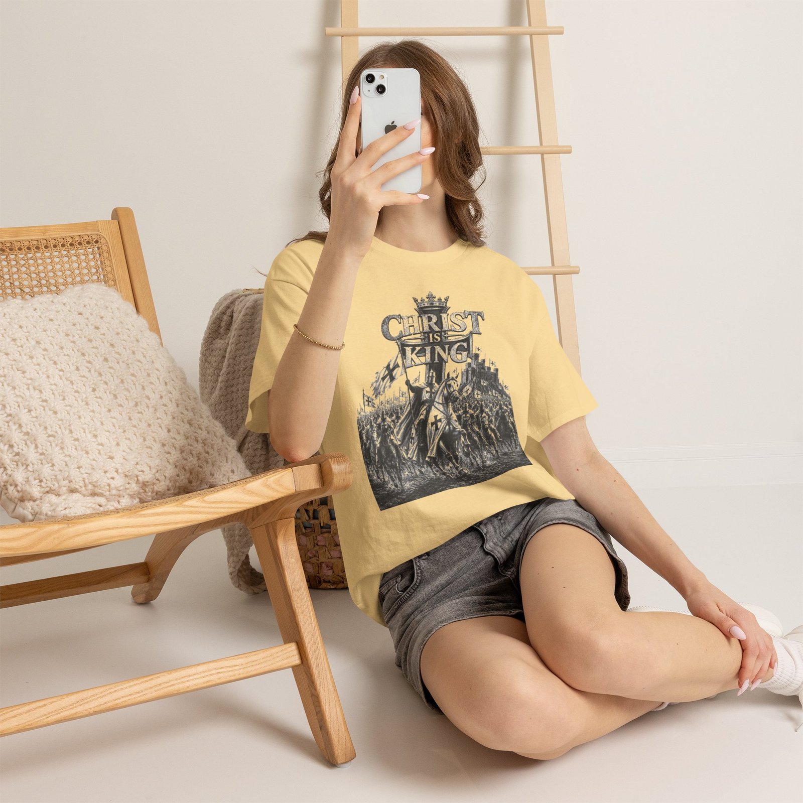 Christ Is King T-Shirt — Vintage Christian Faith Tee - Image 40
