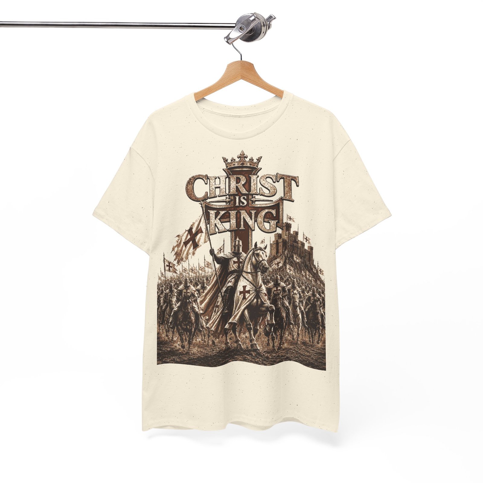 Christ Is King T‑Shirt — Medieval Crusader Faith Graphic Tee - Image 55