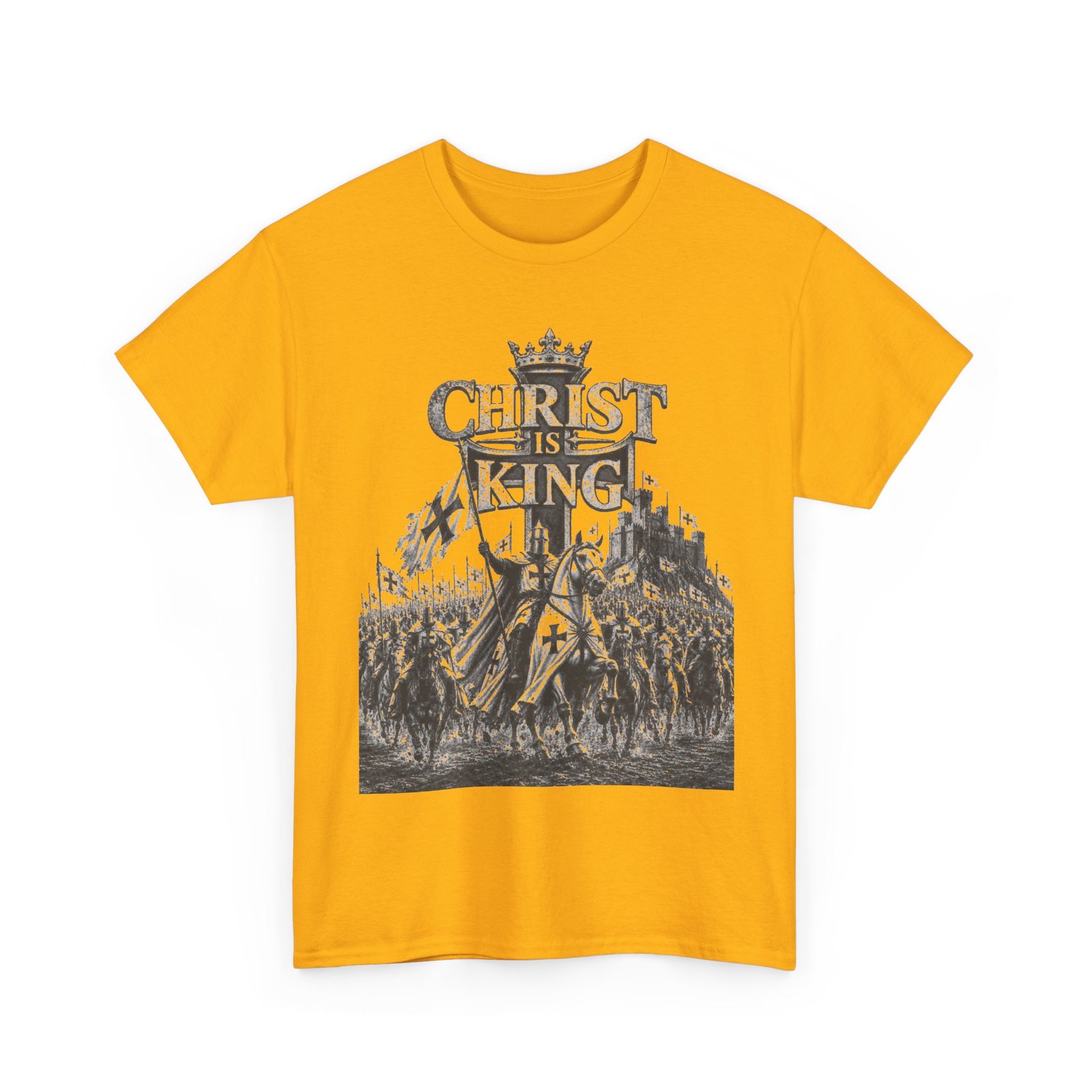 Christ Is King T-Shirt — Vintage Christian Faith Tee - Image 70