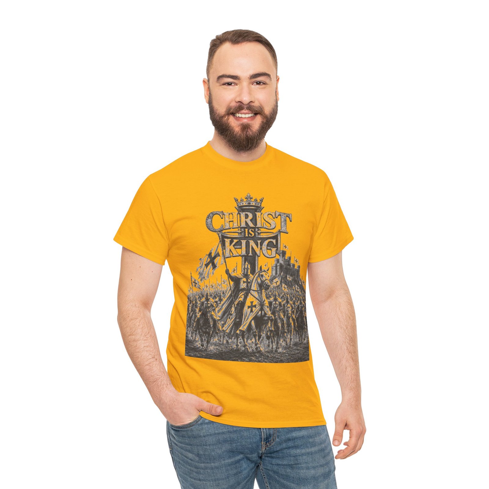 Christ Is King T-Shirt — Vintage Christian Faith Tee - Image 78