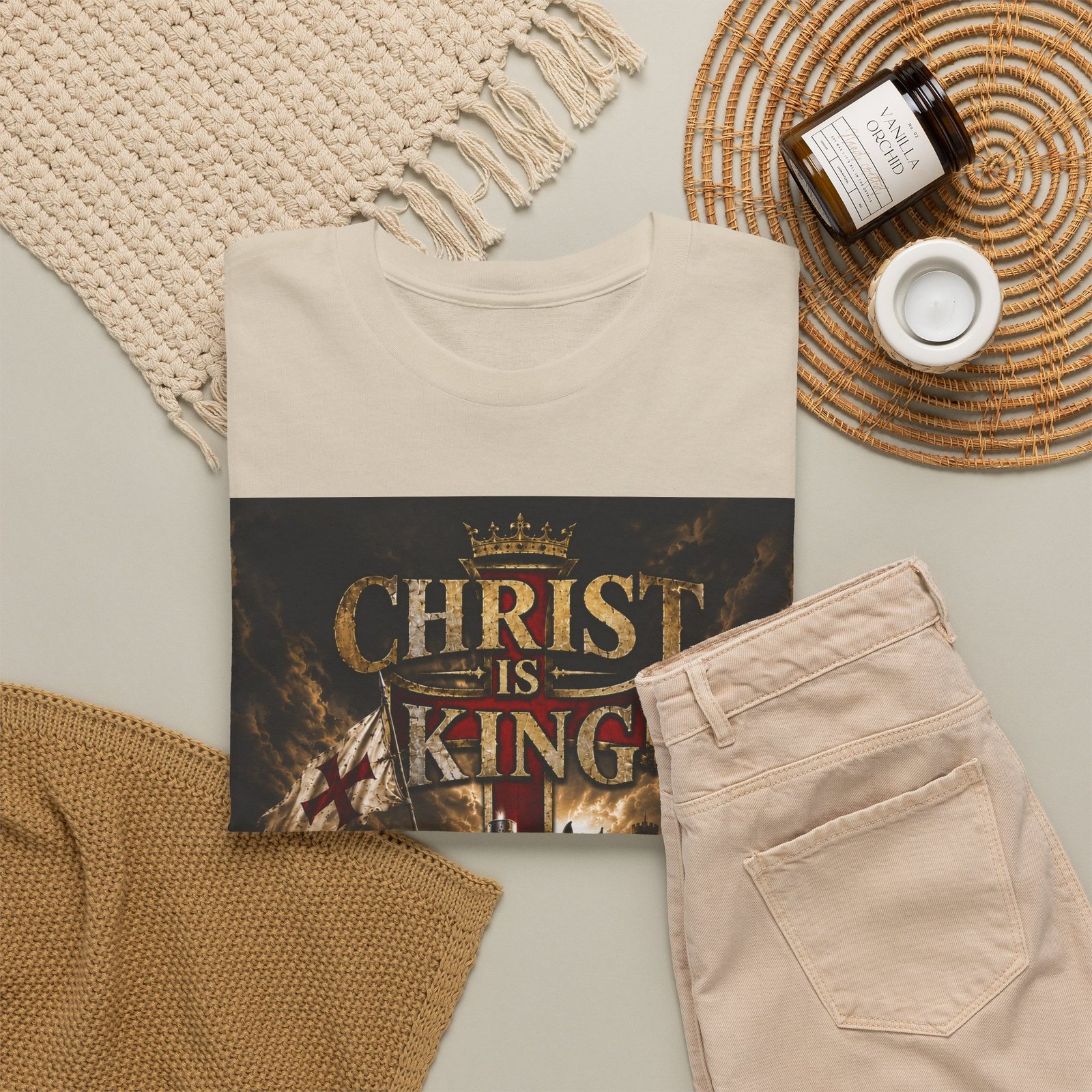 Christ Is King T‑Shirt — Christian Faith Battle Graphic Tee - Image 27