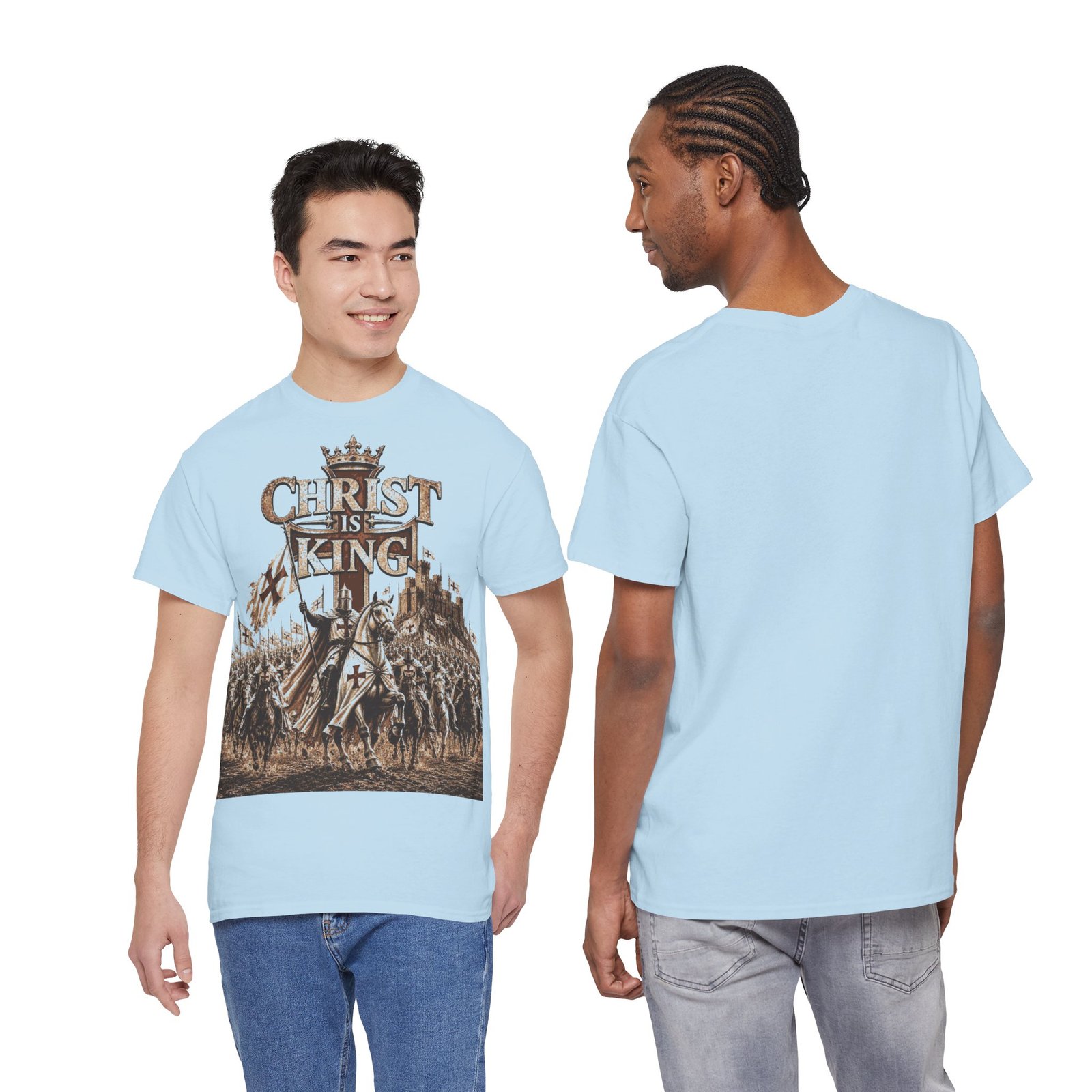Christ Is King T‑Shirt — Medieval Crusader Faith Graphic Tee - Image 111