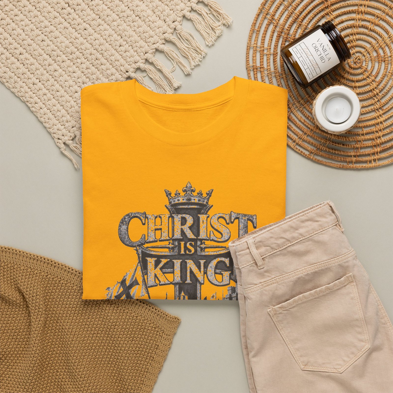 Christ Is King T-Shirt — Vintage Christian Faith Tee - Image 73