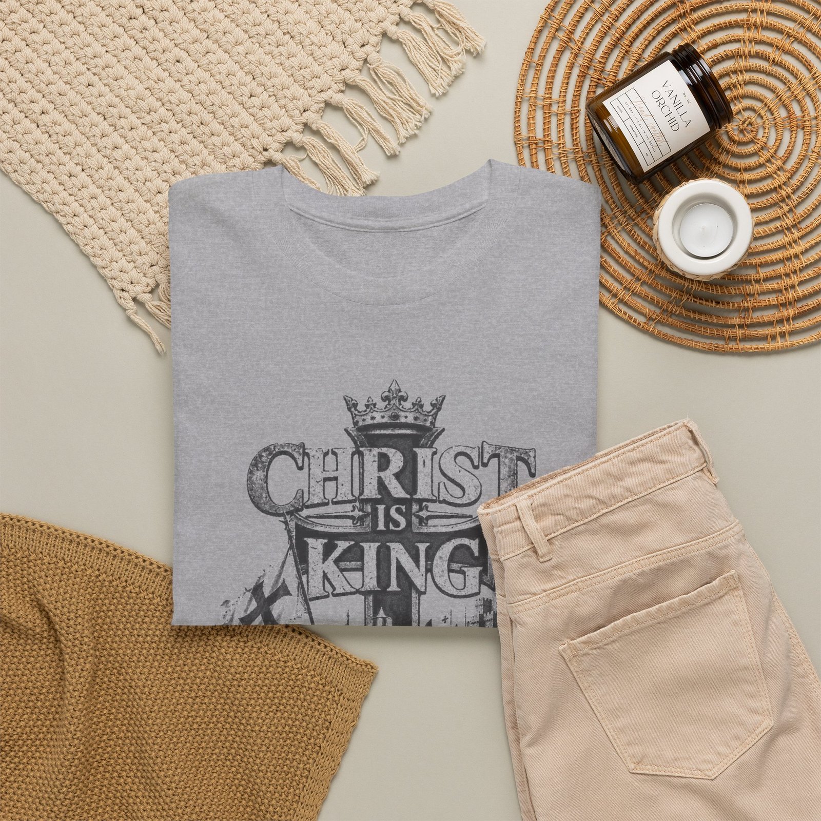 Christ Is King T-Shirt — Vintage Christian Faith Tee - Image 56