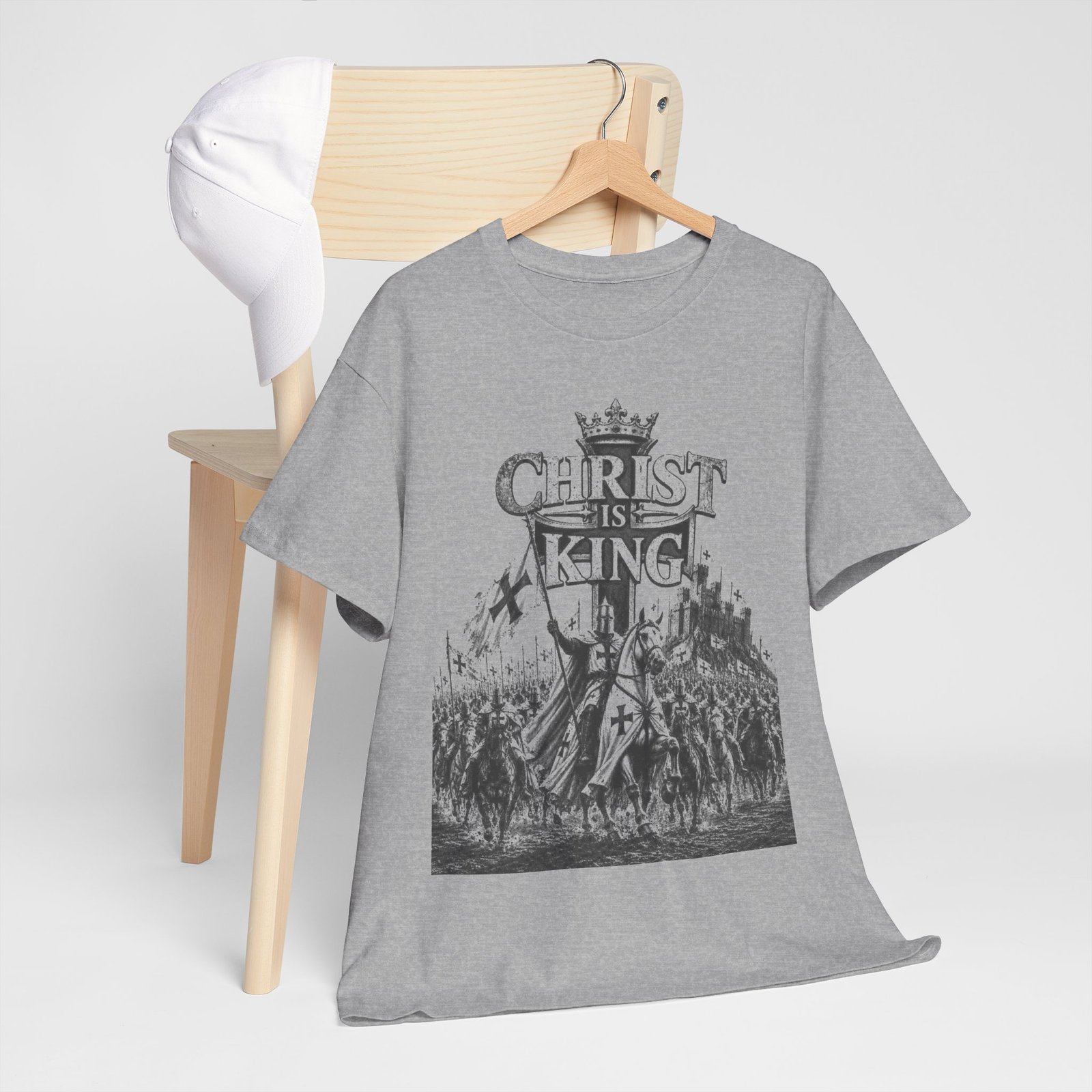 Christ Is King T-Shirt — Vintage Christian Faith Tee - Image 58