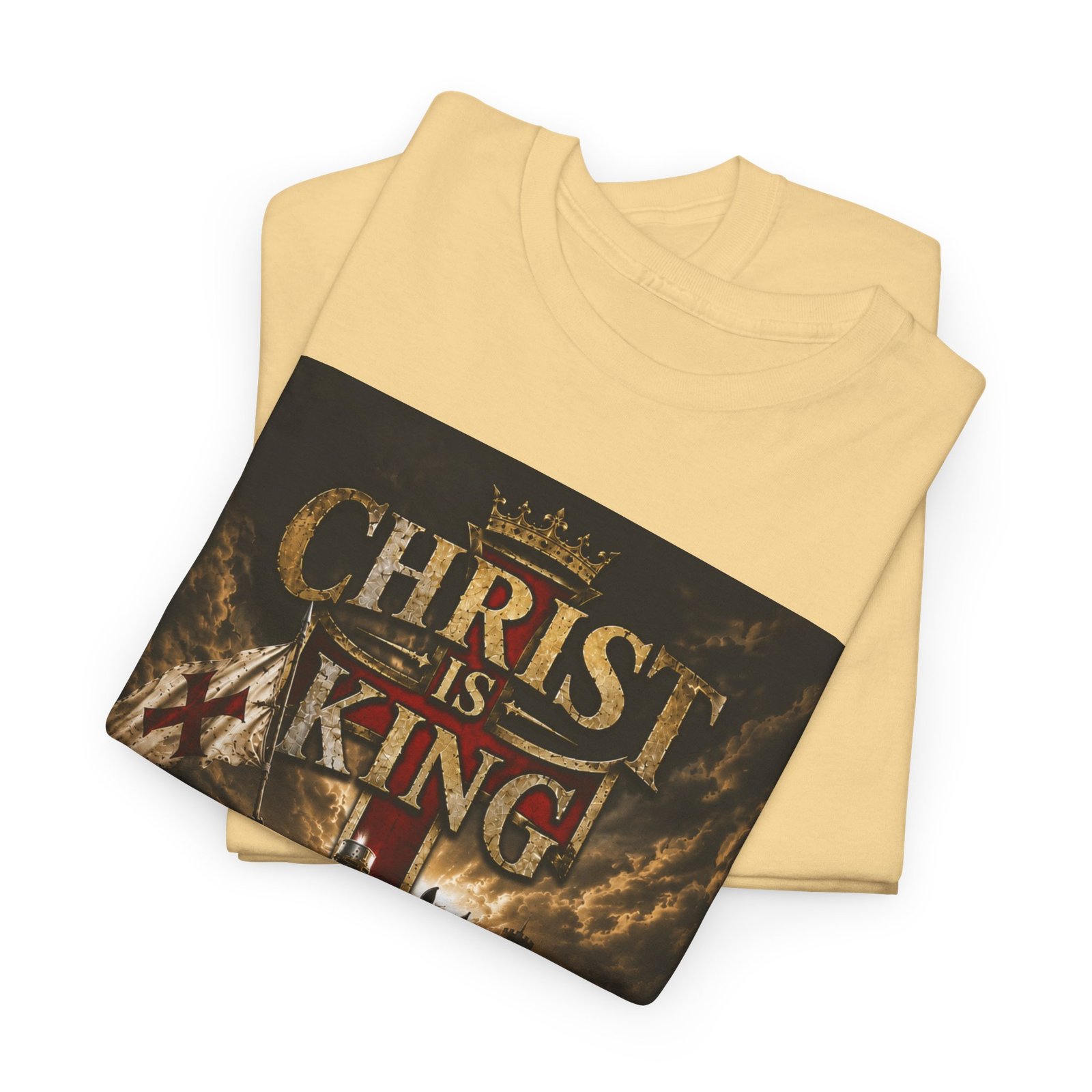 Christ Is King T‑Shirt — Christian Faith Battle Graphic Tee - Image 37