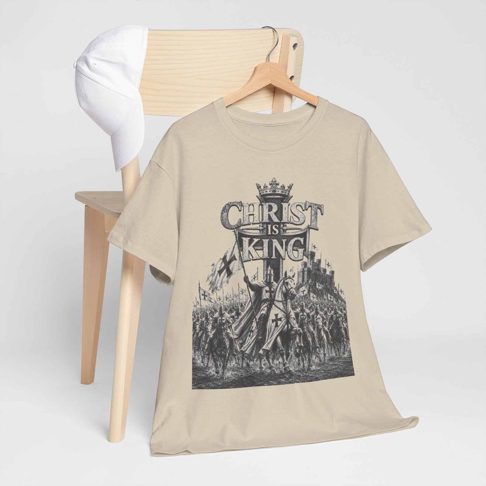 Christ Is King T-Shirt — Vintage Christian Faith Tee - Image 24