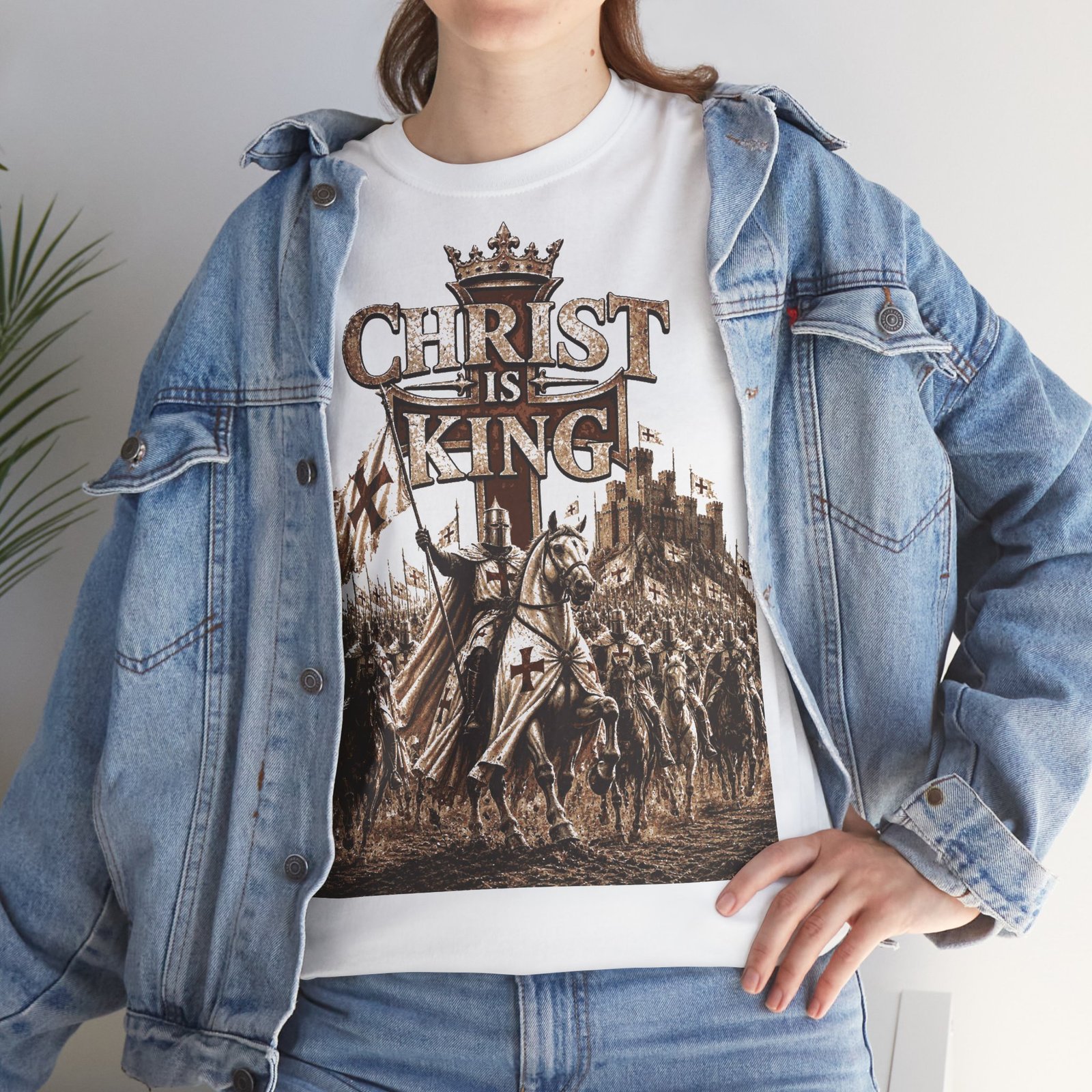 Christ Is King T‑Shirt — Medieval Crusader Faith Graphic Tee - Image 14