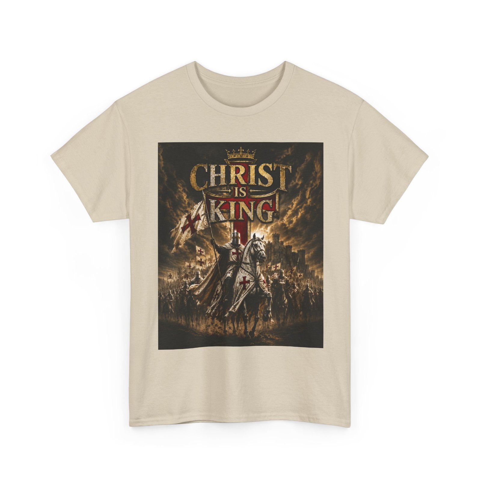Christ Is King T‑Shirt — Christian Faith Battle Graphic Tee - Image 32