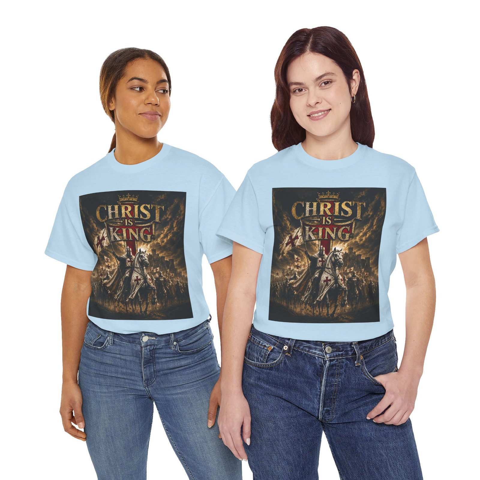 Christ Is King T‑Shirt — Christian Faith Battle Graphic Tee - Image 103