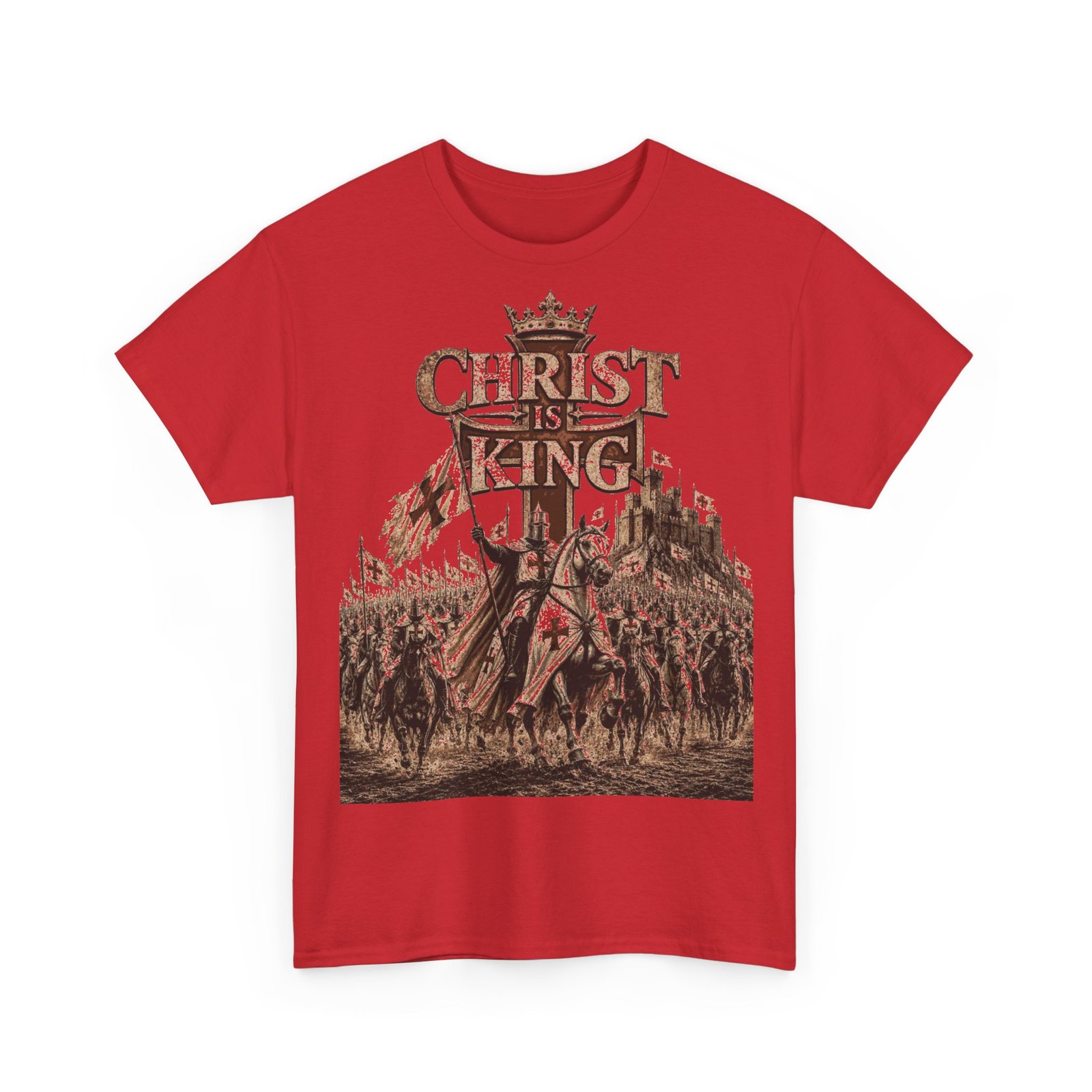 Christ Is King T‑Shirt — Medieval Crusader Faith Graphic Tee - Image 146