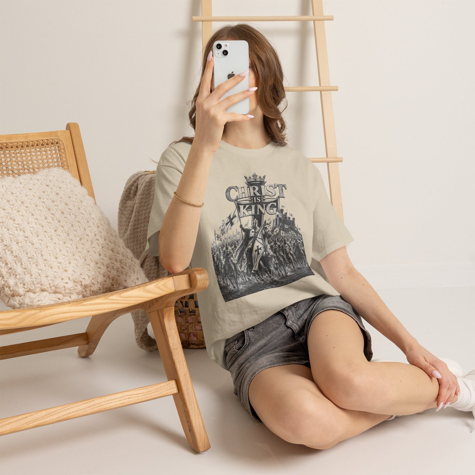 Christ Is King T-Shirt — Vintage Christian Faith Tee - Image 23