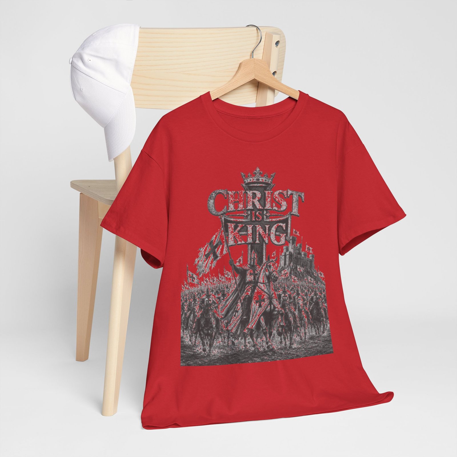 Christ Is King T-Shirt — Vintage Christian Faith Tee - Image 143