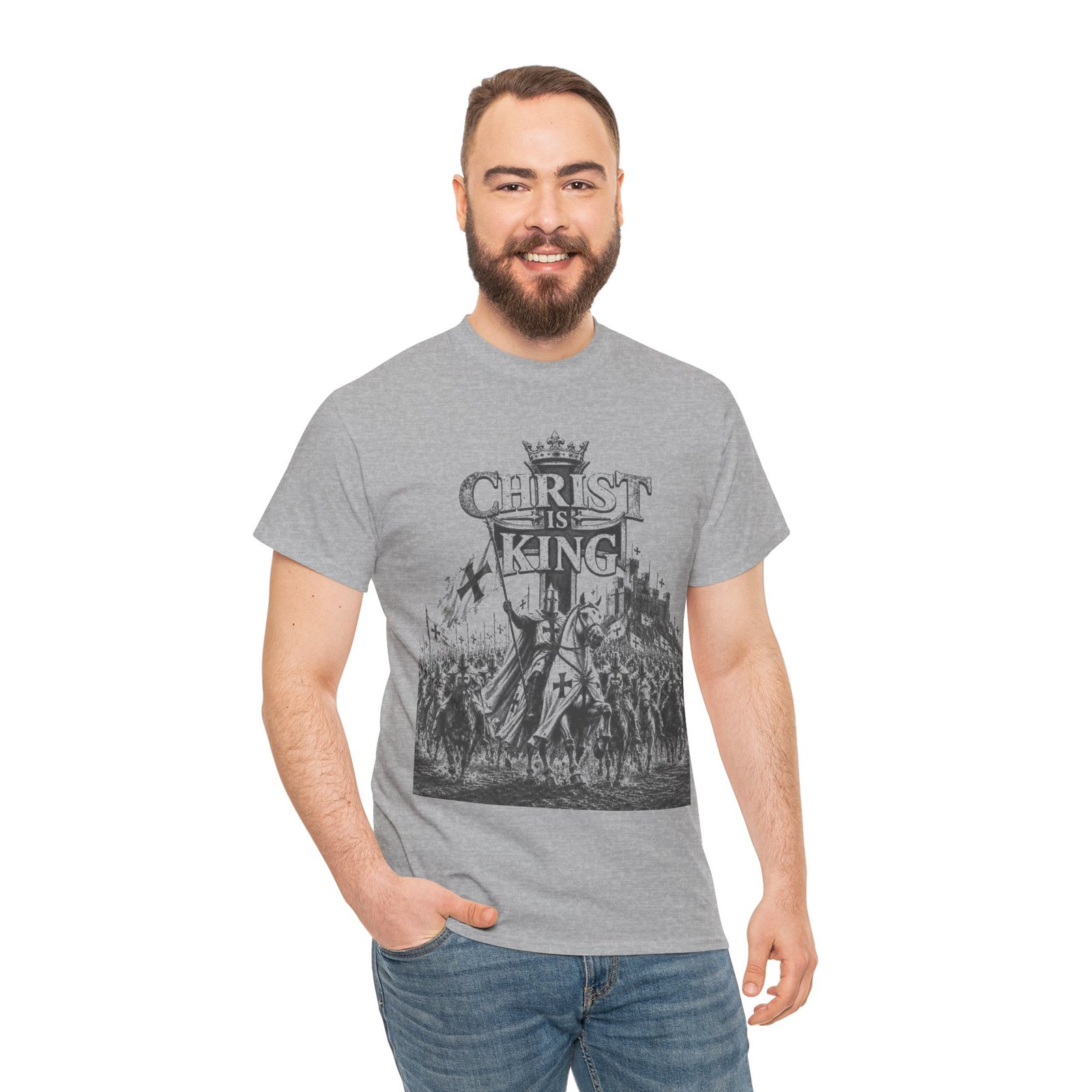 Christ Is King T-Shirt — Vintage Christian Faith Tee - Image 61