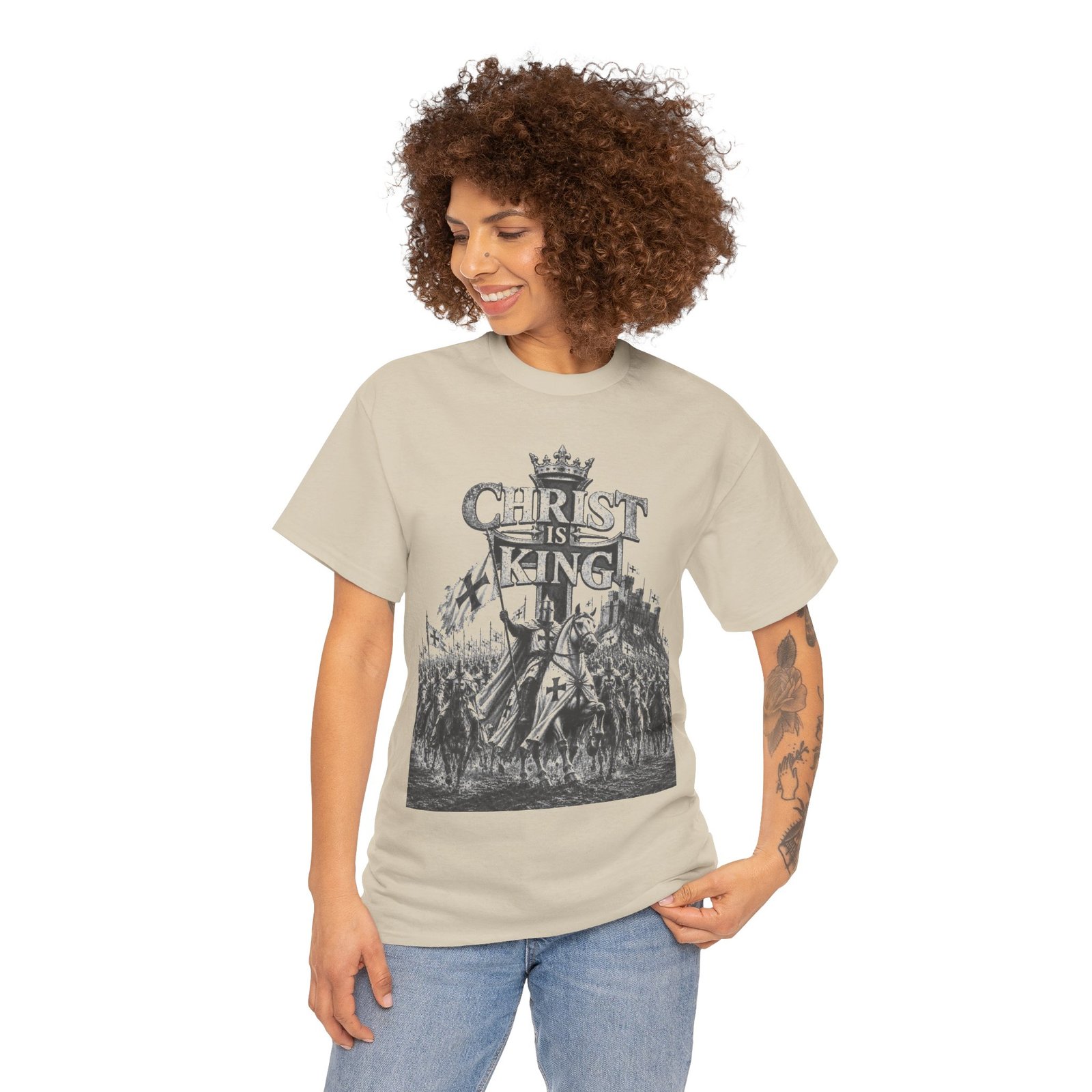 Christ Is King T-Shirt — Vintage Christian Faith Tee - Image 25