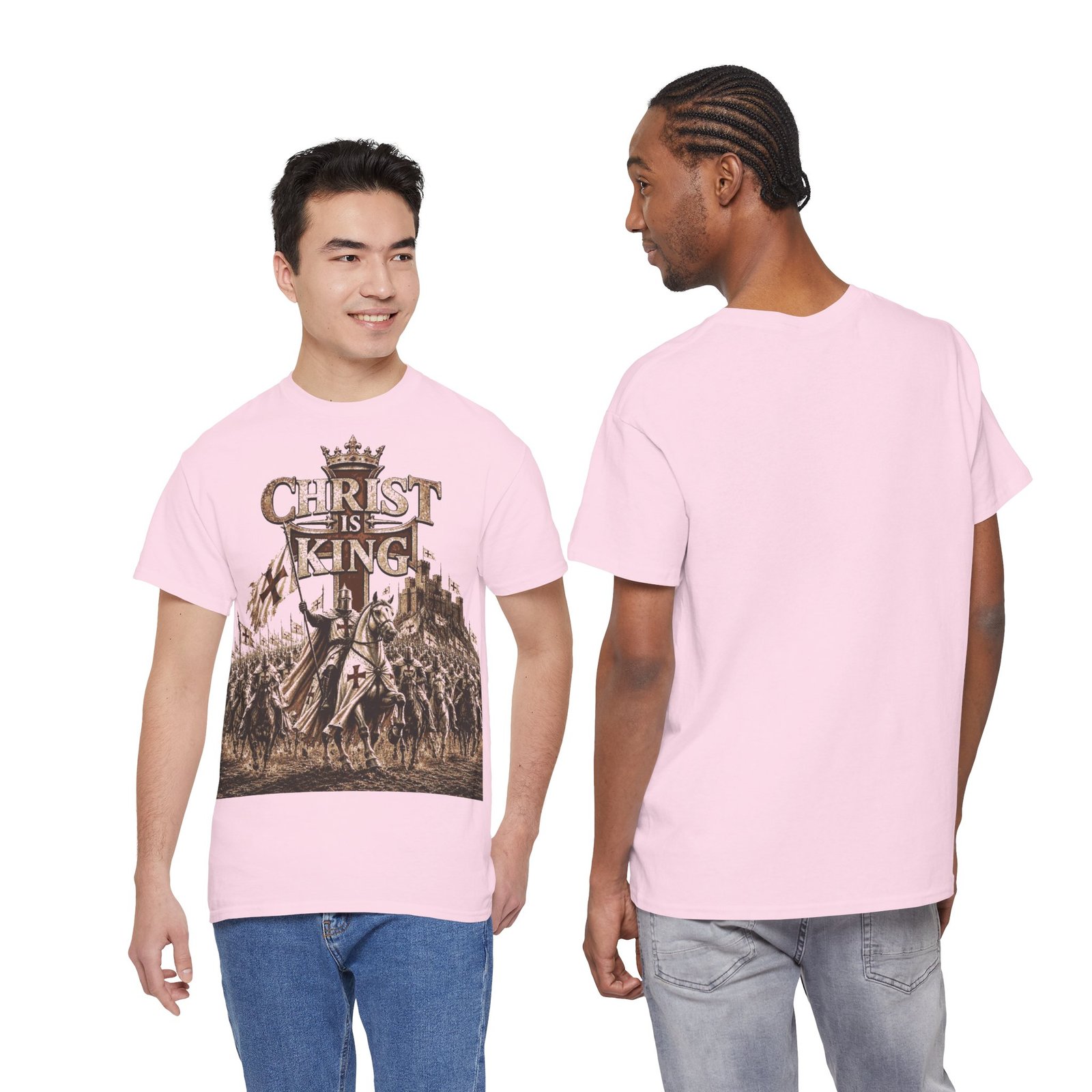 Christ Is King T‑Shirt — Medieval Crusader Faith Graphic Tee - Image 143