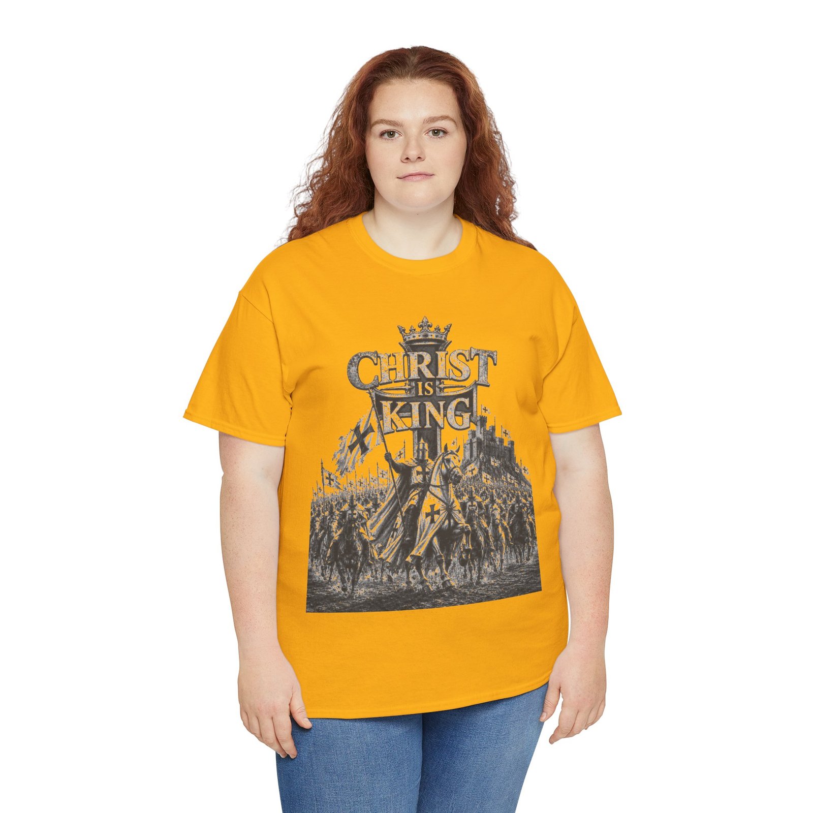 Christ Is King T-Shirt — Vintage Christian Faith Tee - Image 86