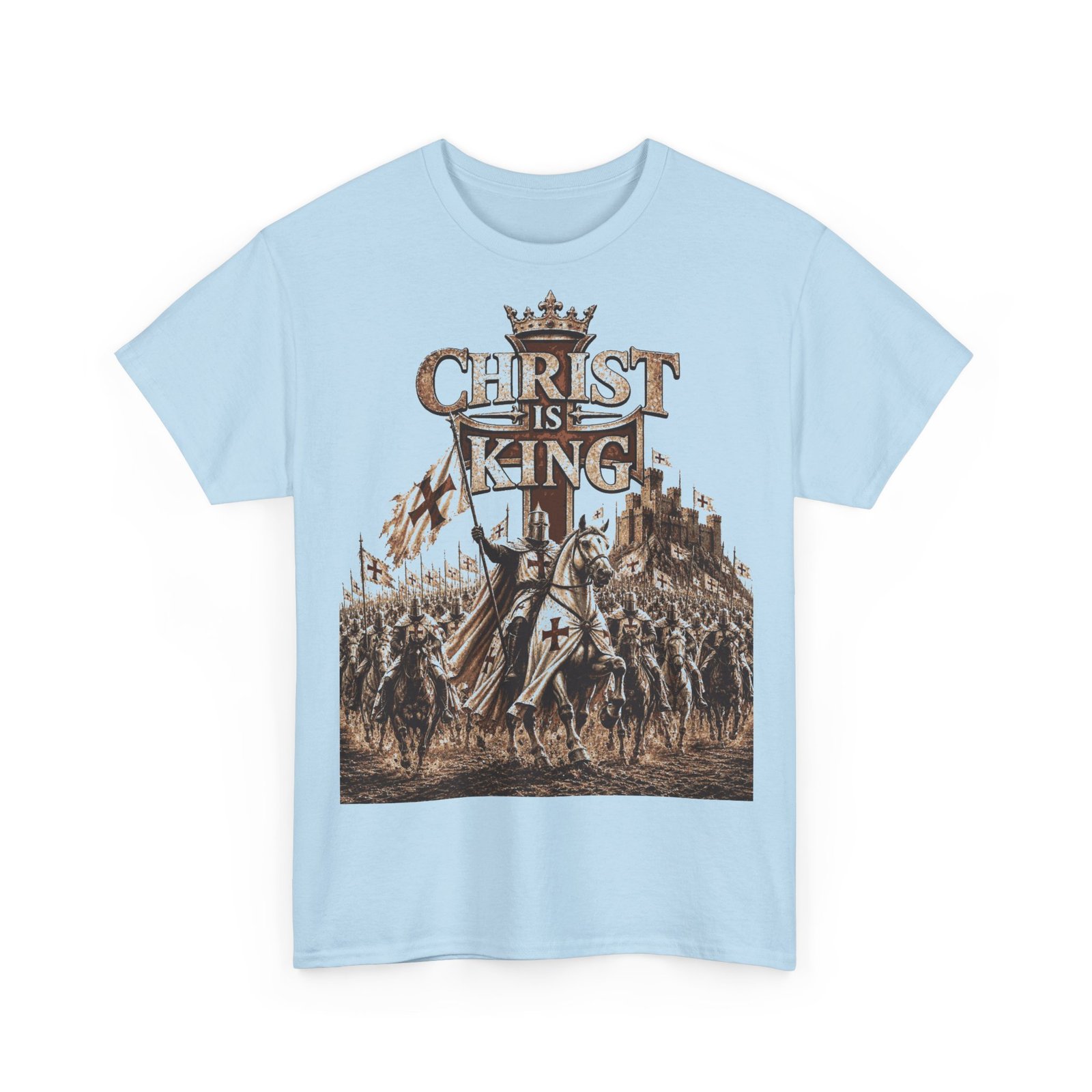 Christ Is King T‑Shirt — Medieval Crusader Faith Graphic Tee - Image 98