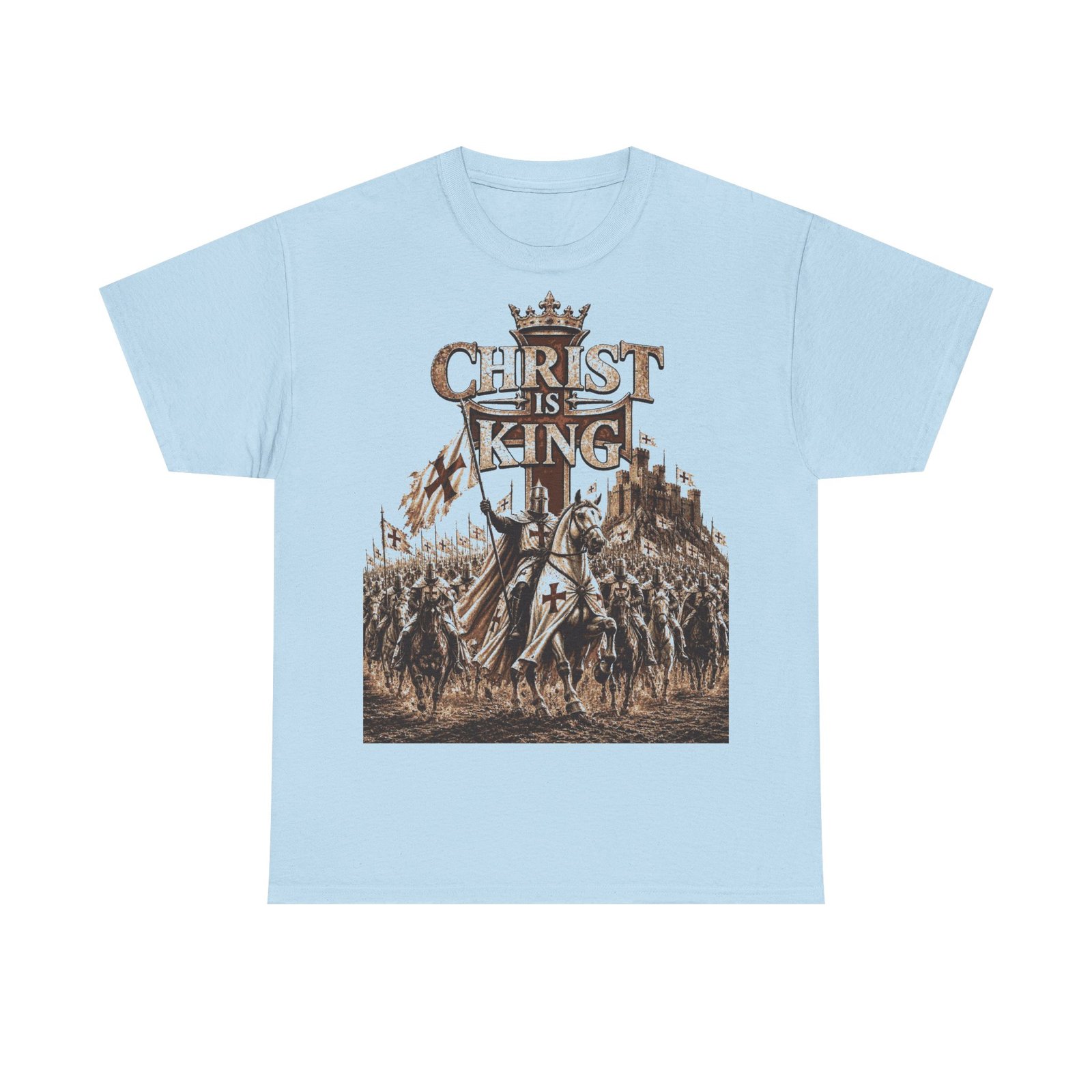 Christ Is King T‑Shirt — Medieval Crusader Faith Graphic Tee - Image 112