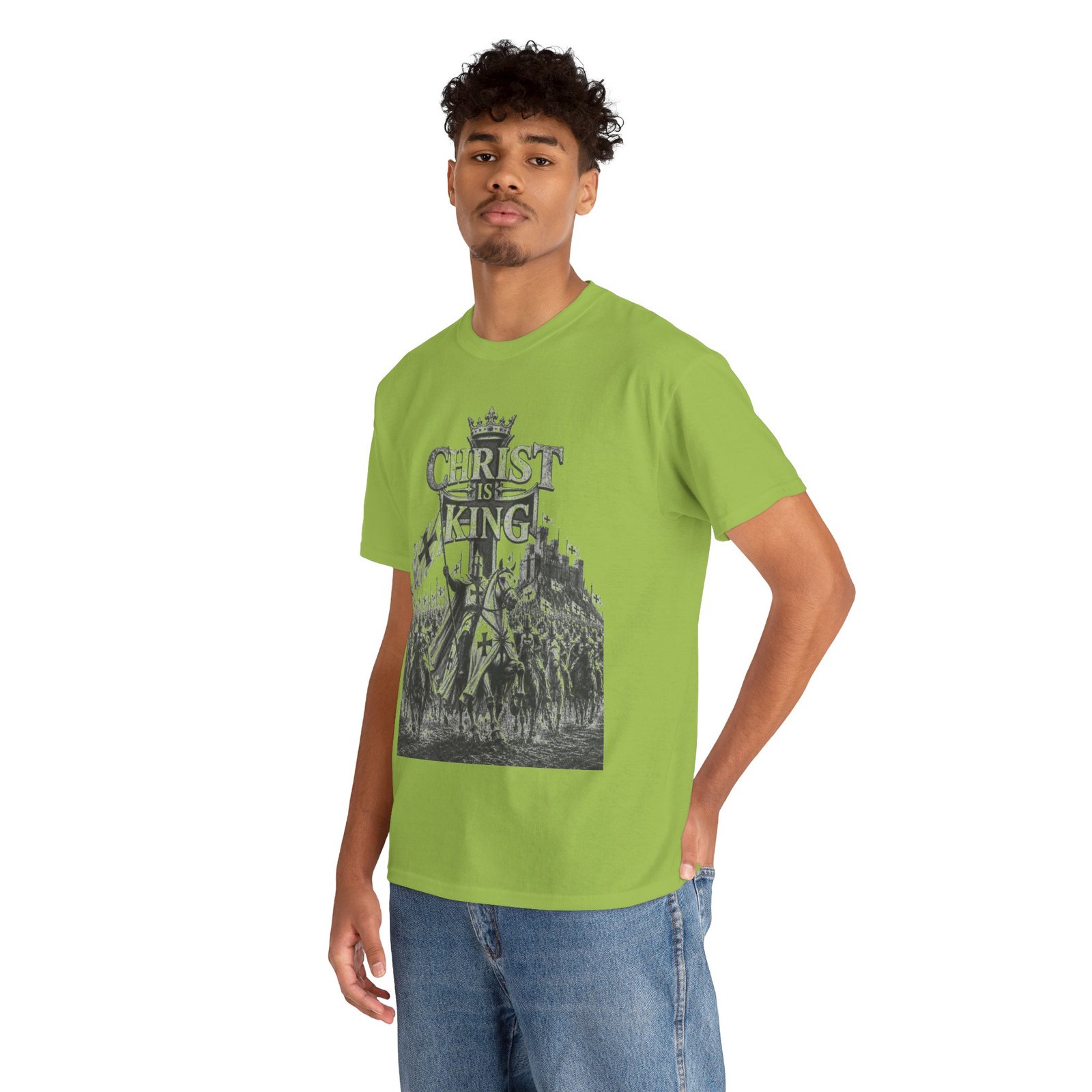 Christ Is King T-Shirt — Vintage Christian Faith Tee - Image 96