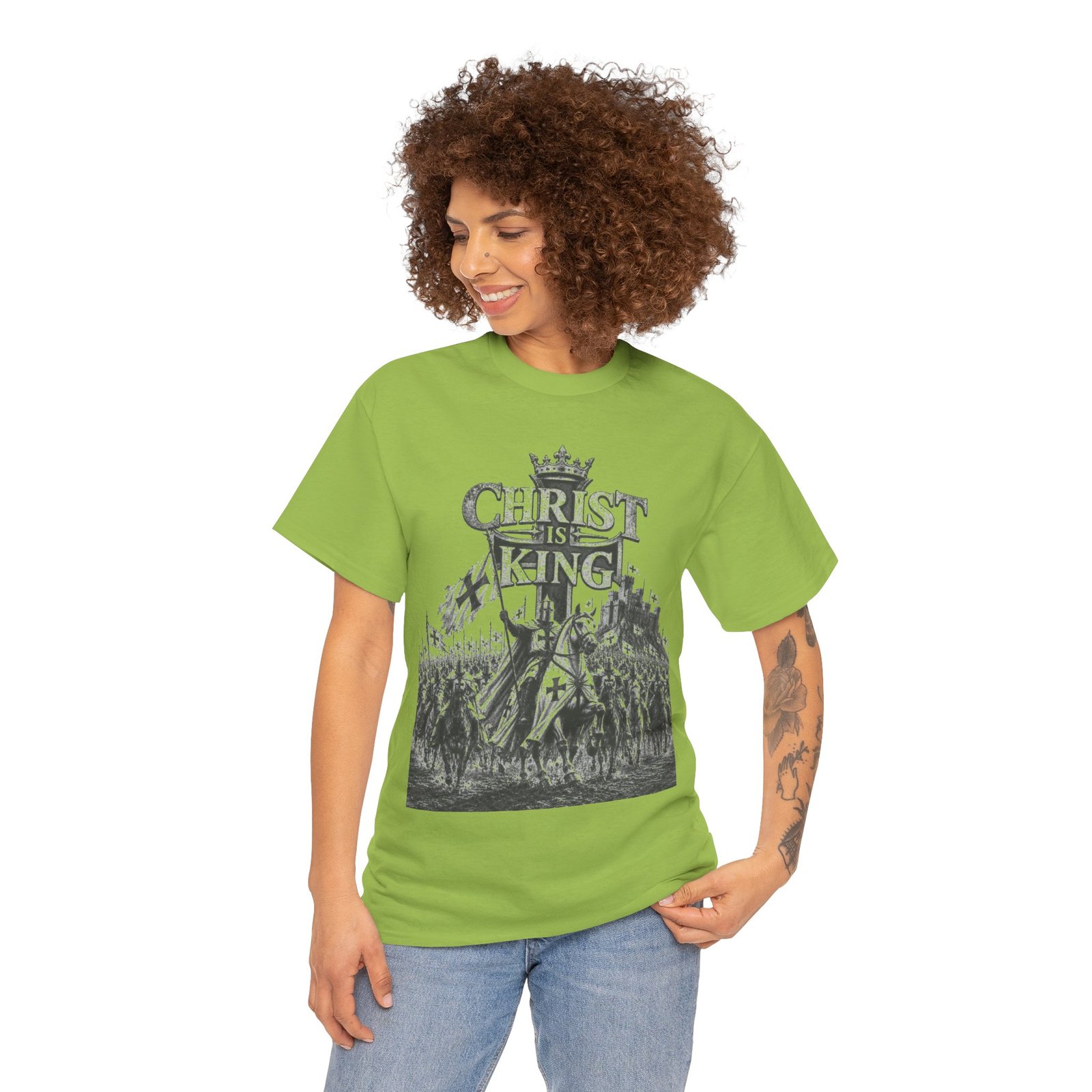 Christ Is King T-Shirt — Vintage Christian Faith Tee - Image 93
