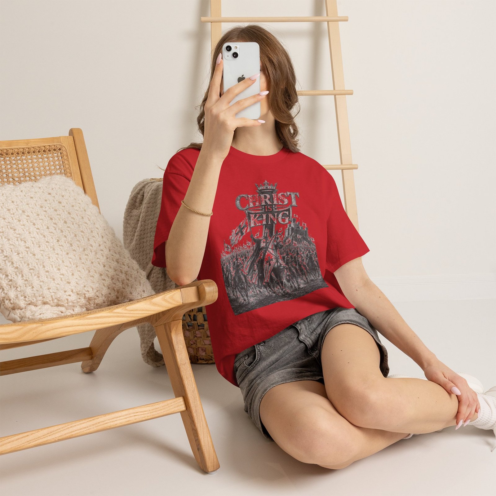 Christ Is King T-Shirt — Vintage Christian Faith Tee - Image 142
