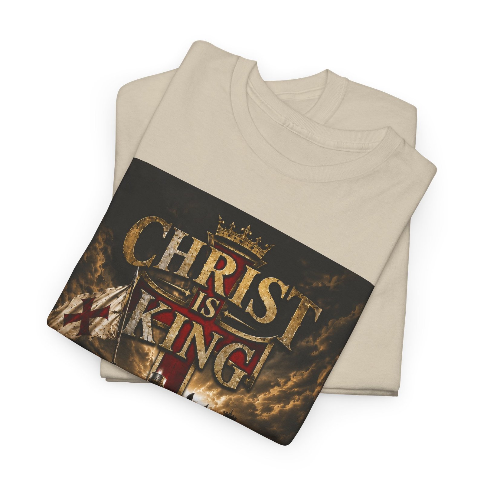 Christ Is King T‑Shirt — Christian Faith Battle Graphic Tee - Image 26