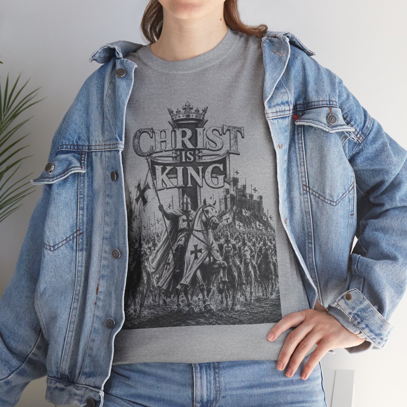 Christ Is King T-Shirt — Vintage Christian Faith Tee - Image 65