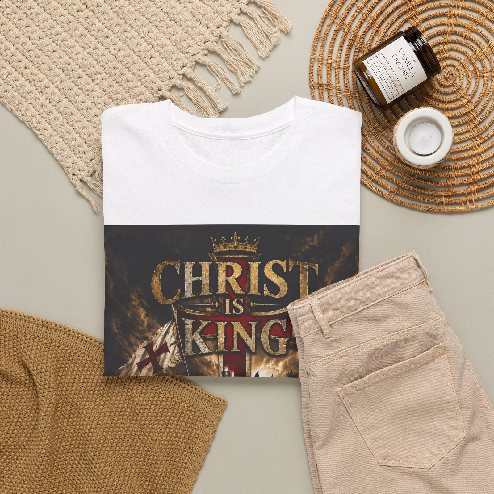 Christ Is King T‑Shirt — Christian Faith Battle Graphic Tee - Image 16
